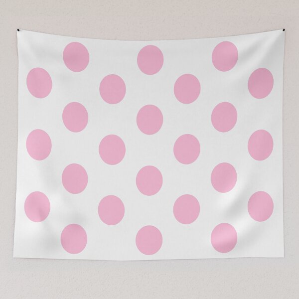 Item preview, Large COTTON CANDY PINK and WHITE POLKA DOTS designed and sold by RachelMacht.