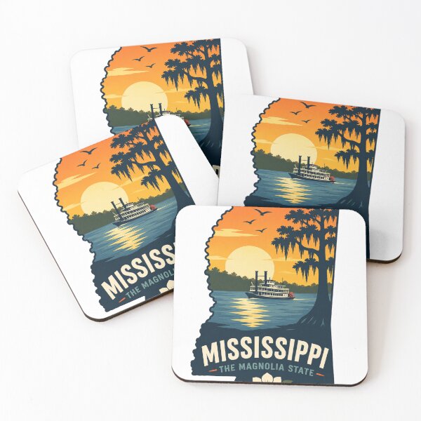 Item preview, Mississippi   State Print Logo / Mississippi – The Magnolia State designed and sold by Thehatinthecat.