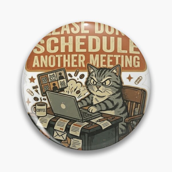 Item preview, Please Don’t Schedule Another Meeting Cat – Funny Office Meme designed and sold by Dada-arts.