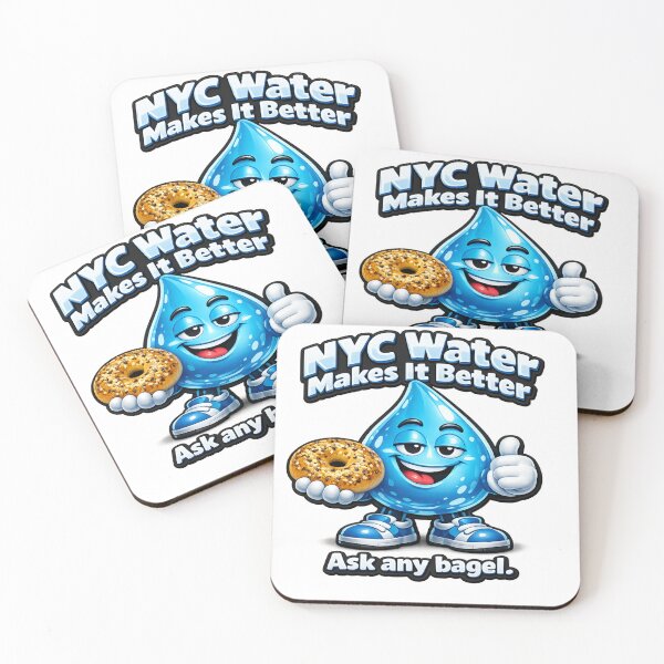 Item preview, NYC Water Makes Better Bagels Mascot designed and sold by Dresut.
