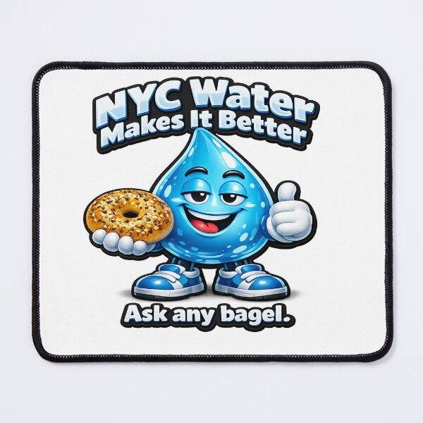 Item preview, NYC Water Makes Better Bagels Mascot designed and sold by Dresut.