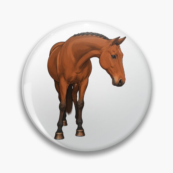 Item preview, Blood Bay Warmblood Horse Sticker designed and sold by RealEqEdit.