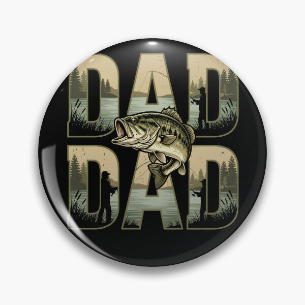 Item preview, Dad Dad Bass Fishing Father’s Day Angler Vintage Fishing designed and sold by THREE LITTLE BEANS.