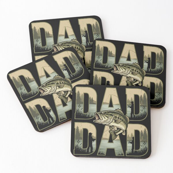 Item preview, Dad Dad Bass Fishing Father’s Day Angler Vintage Fishing designed and sold by THREE LITTLE BEANS.