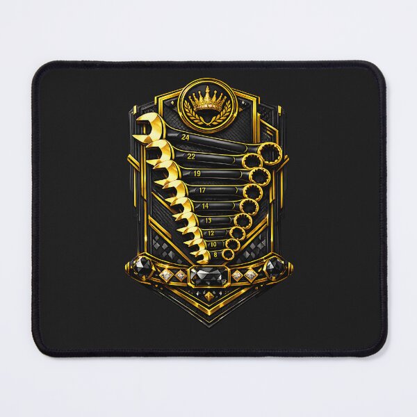 Item preview, Luxury Mechanic Wrench Set – Gold & Black Elegance designed and sold by FilBlue.