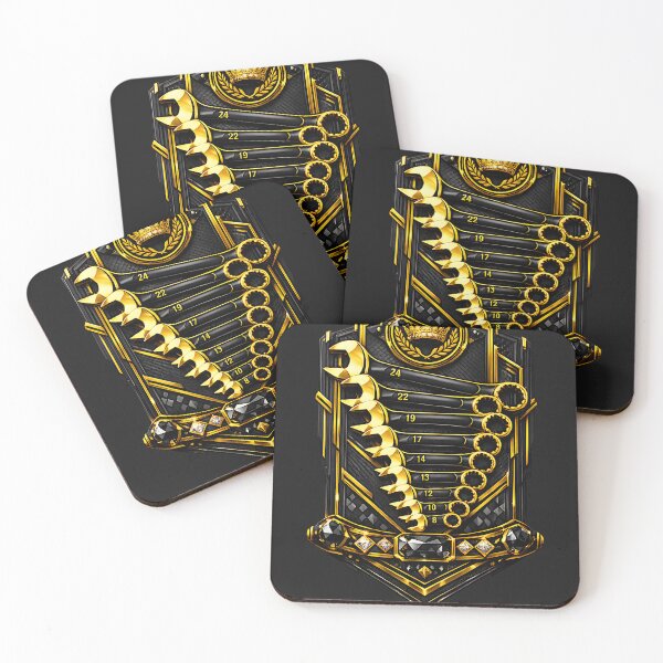 Item preview, Luxury Mechanic Wrench Set – Gold & Black Elegance designed and sold by FilBlue.