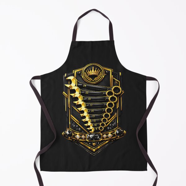 Item preview, Luxury Mechanic Wrench Set – Gold & Black Elegance designed and sold by FilBlue.