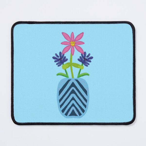 Item preview, Happy Flower Vase – Playful floral illustration designed and sold by SoftBiteArt.