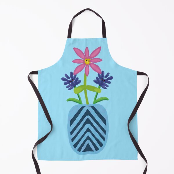 Item preview, Happy Flower Vase – Playful floral illustration designed and sold by SoftBiteArt.