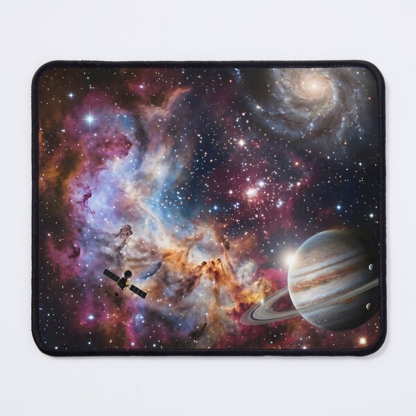 Item preview, Vibrant Deep Space Nebula Ringed Planet Galaxy designed and sold by novadawy.