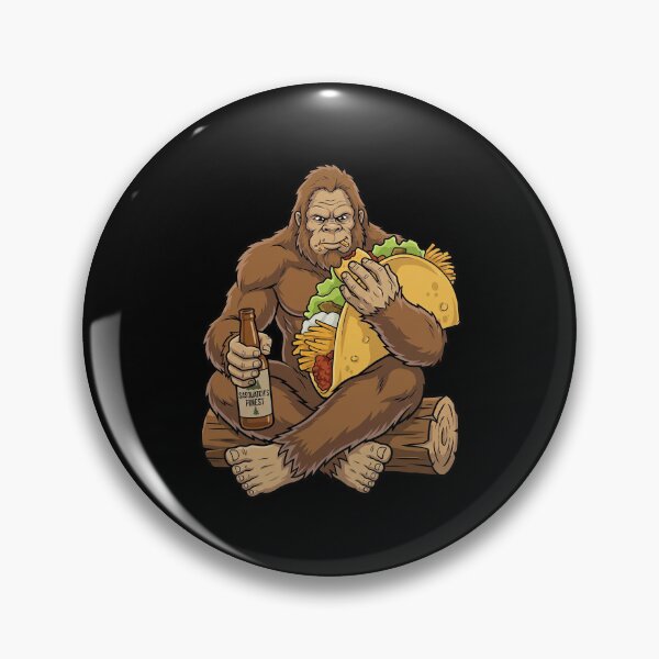 Item preview, Funny Bigfoot Eating Taco   designed and sold by TeeARTHY.