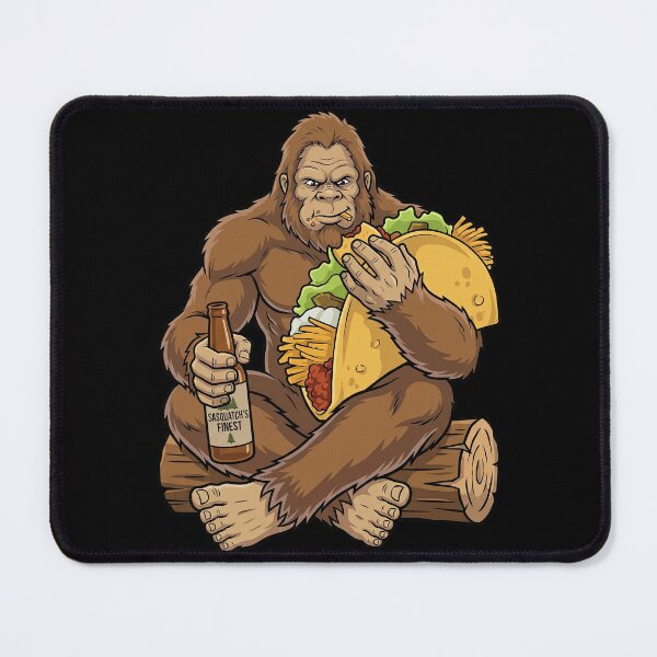 Item preview, Funny Bigfoot Eating Taco designed and sold by TeeARTHY.