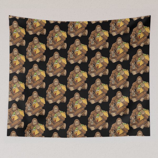 Item preview, Funny Bigfoot Eating Taco   designed and sold by TeeARTHY.