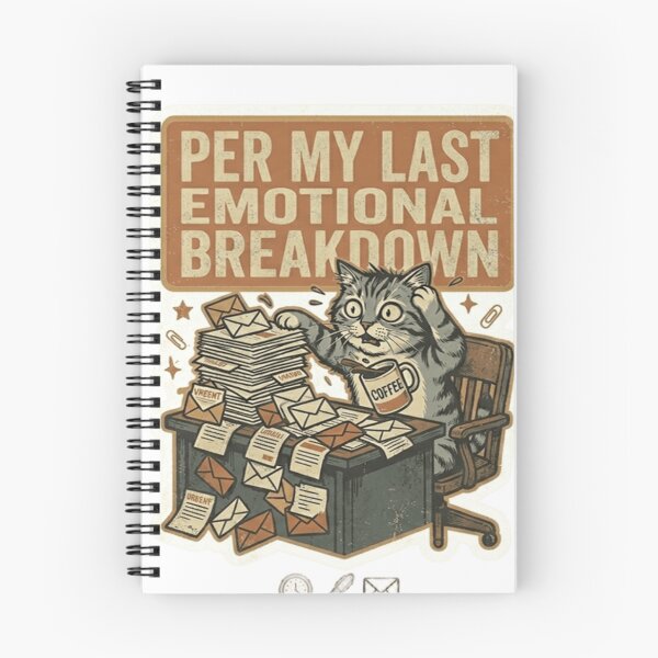 Item preview, Per My Last Emotional Breakdown Cat – Funny Office Humor designed and sold by Dada-arts.