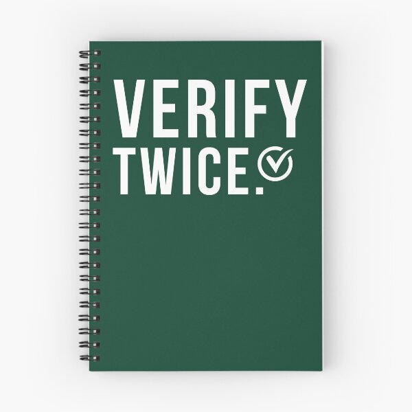 Item preview, Verify Twice – Auditor, Accountant & CPA Mindset Design designed and sold by FCA SIR MERCH .