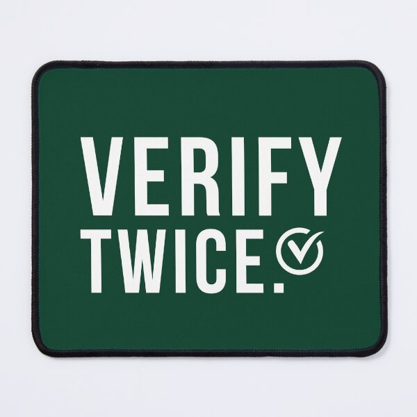 Item preview, Verify Twice – Auditor, Accountant & CPA Mindset Design designed and sold by FCA SIR MERCH .