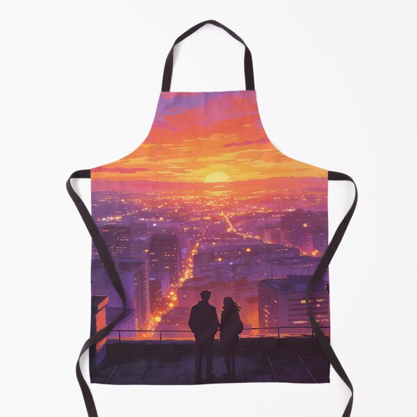 Item preview, Above the rooftops - Love at sunset designed and sold by PicParadiz.