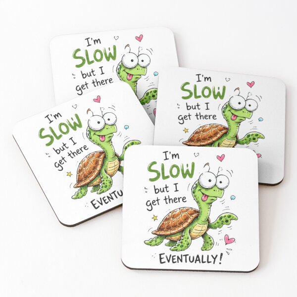 Item preview, Funny Turtle Motivation Cartoon Quote Design designed and sold by Amyay.