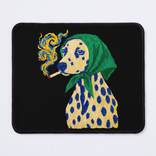 Item preview, Dalmatian Dog Wearing Green Babushka designed and sold by TeeARTHY.