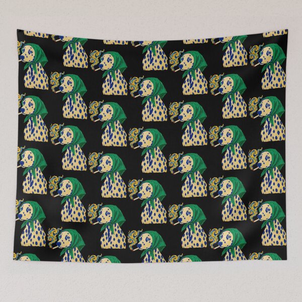 Item preview, Dalmatian Dog Wearing Green Babushka   designed and sold by TeeARTHY.