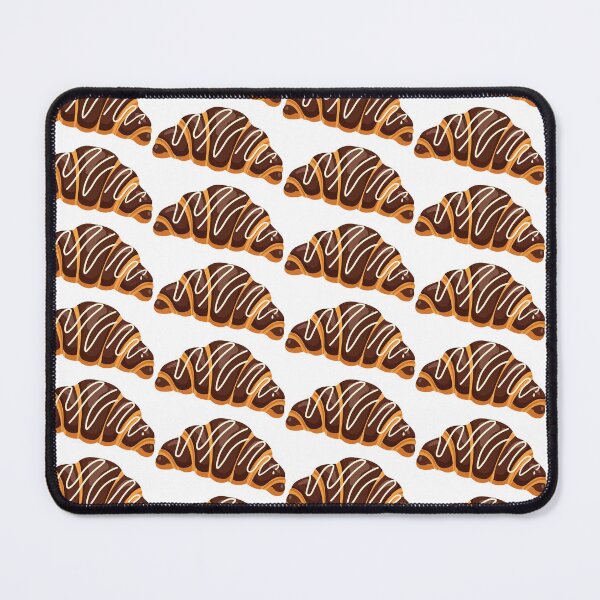Item preview, French Croissant Chocolate Drizzled Illustration designed and sold by BetweenForms.