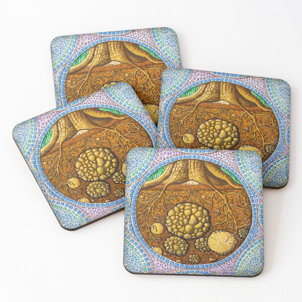 Item preview, Italian Truffle Earth Star Chakra Healing Art designed and sold by kpalana.