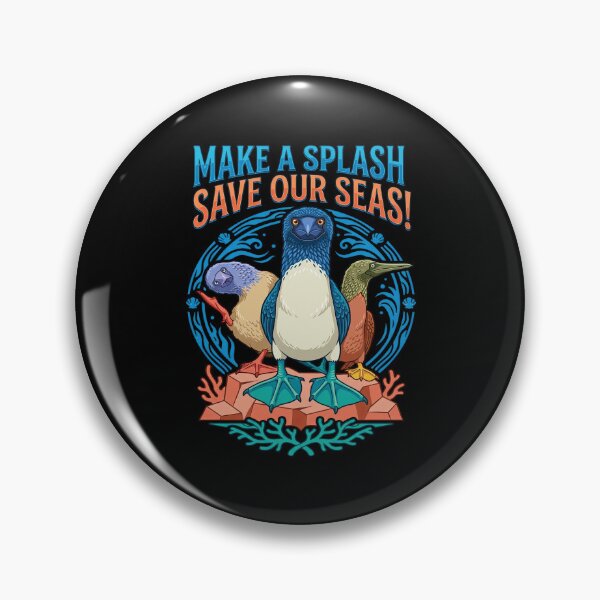 Item preview, Save Our Seas Blue Footed Boobies designed and sold by TeeARTHY.