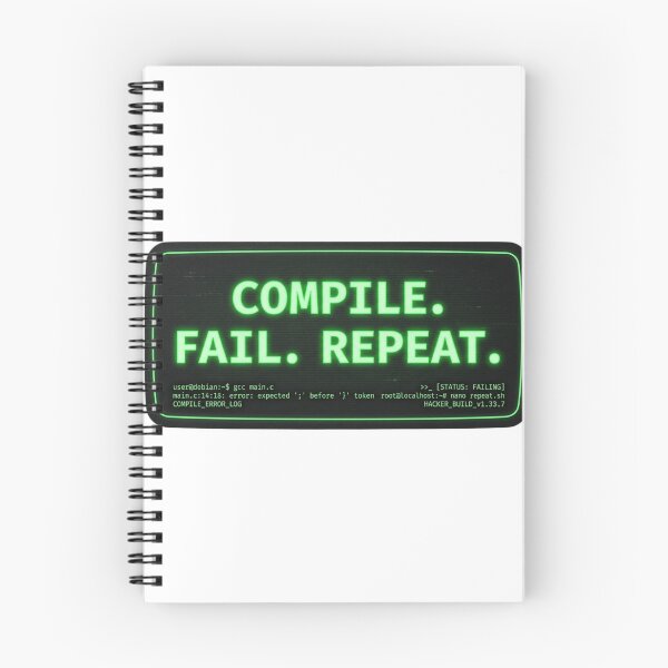Item preview, Compile. Fail. Repeat. – Funny Programmer Sticker designed and sold by CtrlZHumor.