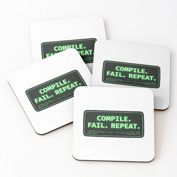 Item preview, Compile. Fail. Repeat. – Funny Programmer Sticker designed and sold by CtrlZHumor.