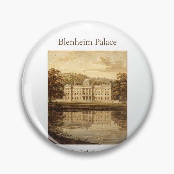 Item preview, Blenheim Palace Vintage Watercolor Art Print | English Baroque Historic Estate | Oxfordshire England Wall Decor designed and sold by Panom Suavichien.