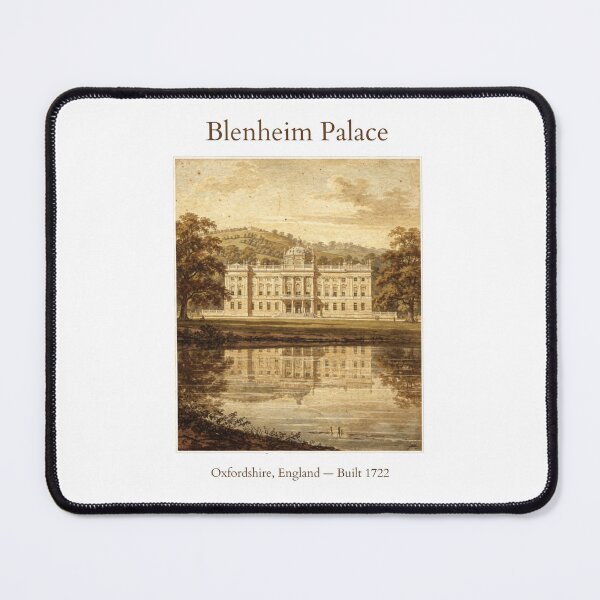 Item preview, Blenheim Palace Vintage Watercolor Art Print | English Baroque Historic Estate | Oxfordshire England Wall Decor designed and sold by Panom Suavichien.