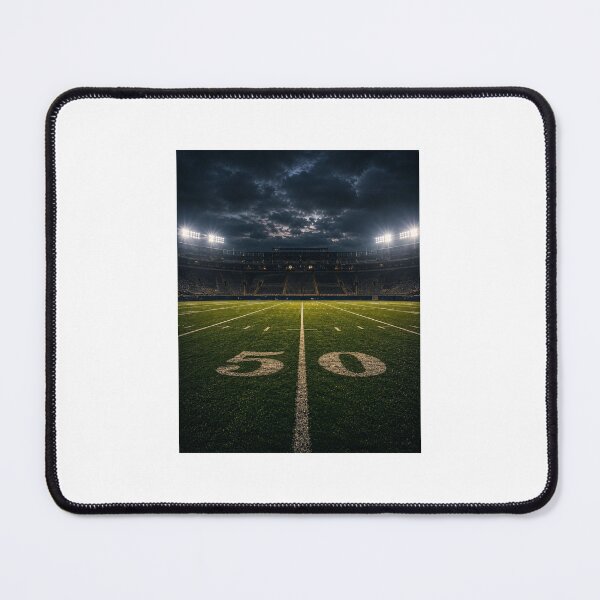 Item preview, Stadium 50 Yard Line at Night Vintage Football Nostalgia Design designed and sold by Jacob Shankel.