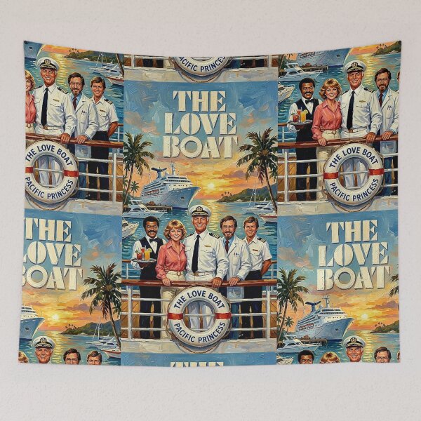 Item preview, Welcome Aboard – The Love Boat Fine Art Print designed and sold by Art's Diner.