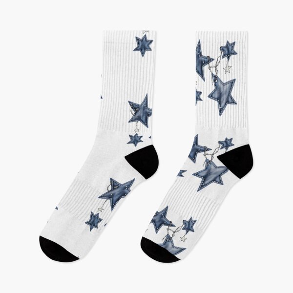 Item preview, Blue Denim Stars Textured Western Aesthetic Pattern designed and sold by tarzbol.