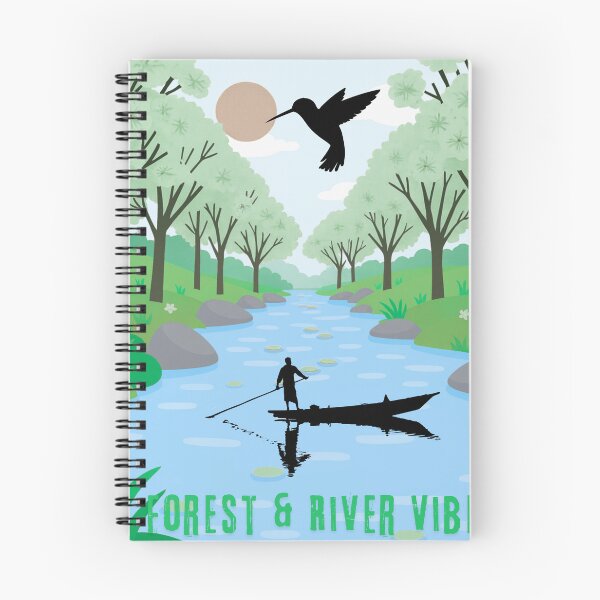 Item preview, Forest And River Vibes Nature Lover Scenic Landscape Design designed and sold by bulbul Islam .