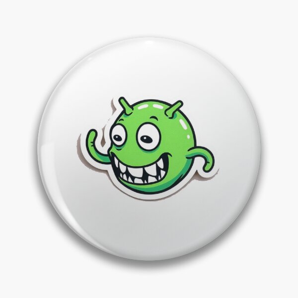 Item preview, green monster emoji designed and sold by weird stuff.