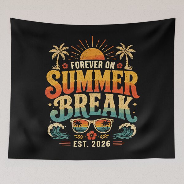 Item preview, Forever On Summer Break Est. 2026 Teacher Retirement Vacation designed and sold by THREE LITTLE BEANS.