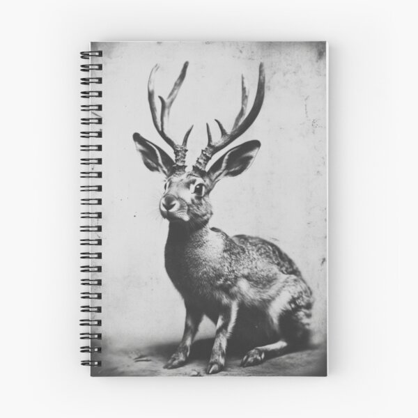 Item preview, Jackalope Vintage Photo Print | Mythical Cryptid Art  designed and sold by GSizzle1.