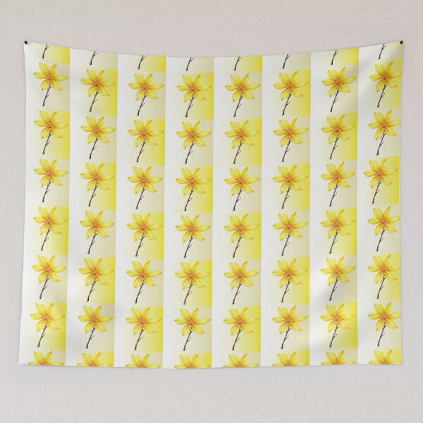 Item preview, Colorful yellow flower and gradient designed and sold by simplycolours.