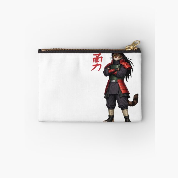 Item preview, Funny Anime Cat Red Samurai Armor Wood Style Ninja Parody designed and sold by FANTASYoDarknes.