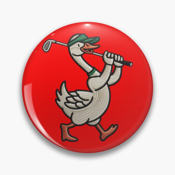 Item preview, silly goose mascot character playing golf designed and sold by 123ks.