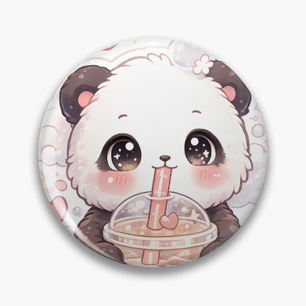 Item preview, Kawaii Panda Bubble Tea Sticker designed and sold by PixelMood Stickers.