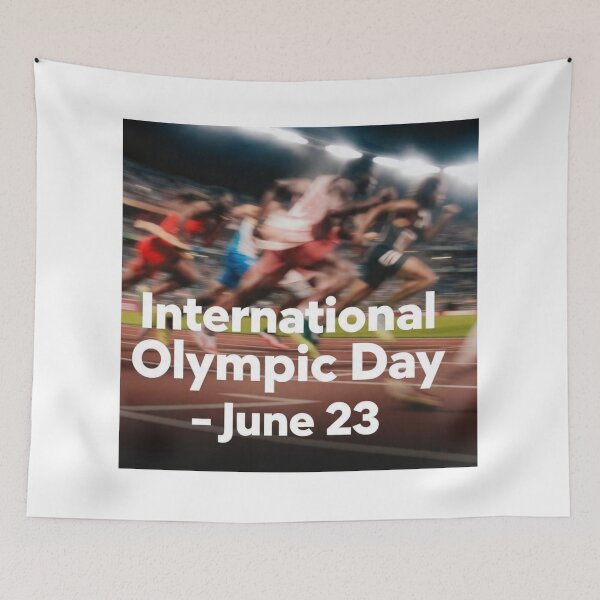 Item preview, International Olympic Day June 23 - Sprint Athletes Motivational Poster designed and sold by AiNaturalsOnly.