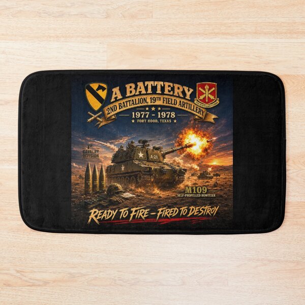 Item preview, A Battery, 2nd Bn, 19th FA - Fort Hood, TX - M109 SP Howitzer designed and sold by Military Insignia Products.