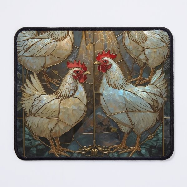 Item preview, Chickens Under Magical Stained Glass Moon designed and sold by BriSher.