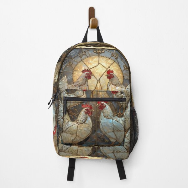 Item preview, Chickens Under Magical Stained Glass Moon designed and sold by BriSher.