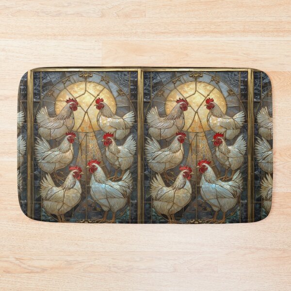 Item preview, Chickens Under Magical Stained Glass Moon designed and sold by BriSher.