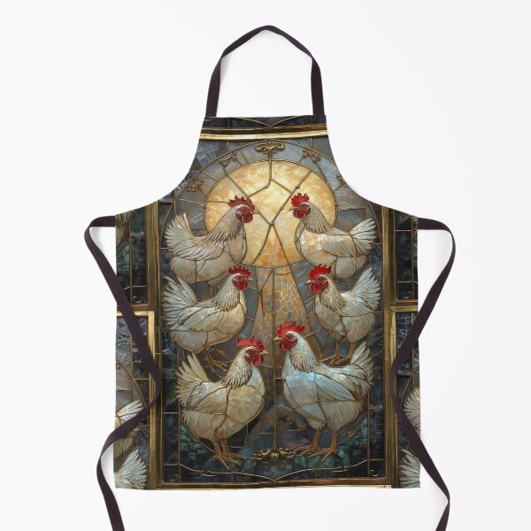 Item preview, Chickens Under Magical Stained Glass Moon designed and sold by BriSher.