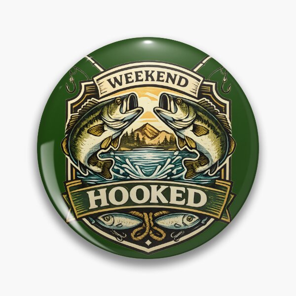 Item preview, Weekend Hooked Vintage Bass Fishing designed and sold by Mr Lee.