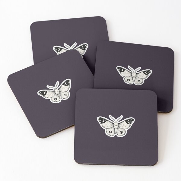 Item preview, Crescent Tip Moth Ink Illustration designed and sold by MizerMoths.